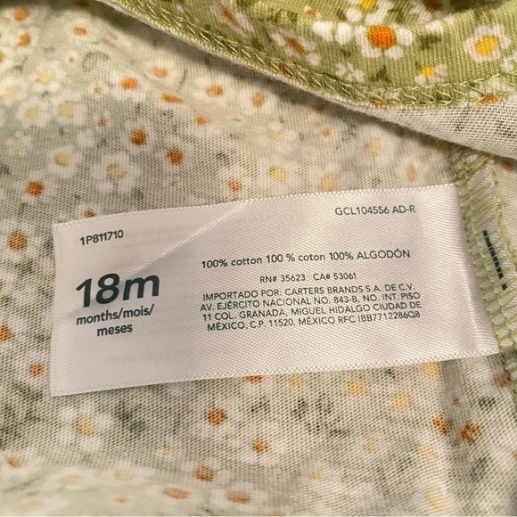 Carter's Baby Girl Quilted Vest/ Bodysuit/ Pull-On Jean Pants Size 18 Months - Picture 9 of 14